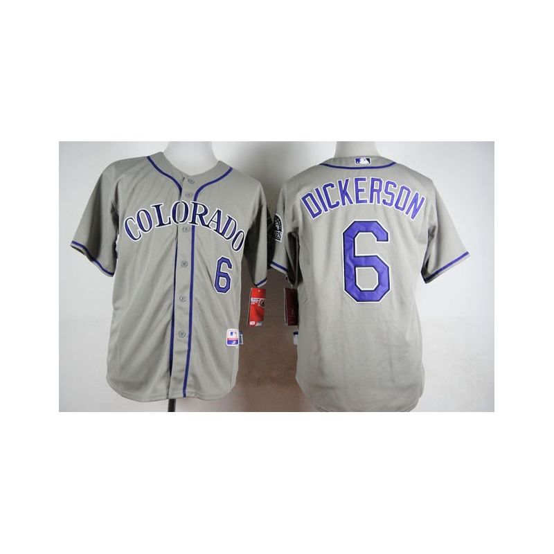 Cheap Corey Dickerson Rockies Jersey From China Grey #6 In Men Women Youth Size Cheap Corey Dickerson Rockies Jersey From China Grey #6 In Men Women Youth Size