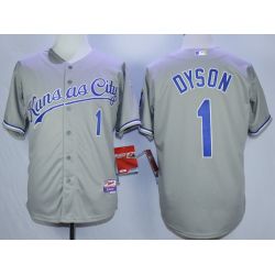 Cheap Jarrod Dyson Royals Jersey From China Gray #1 In Men Women Youth Size