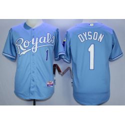 Cheap Jarrod Dyson Royals Jersey From China Light Blue #1 In Men Women Youth Size