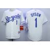 Cheap Jarrod Dyson Royals Jersey From China White #1 In Men Women Youth Size