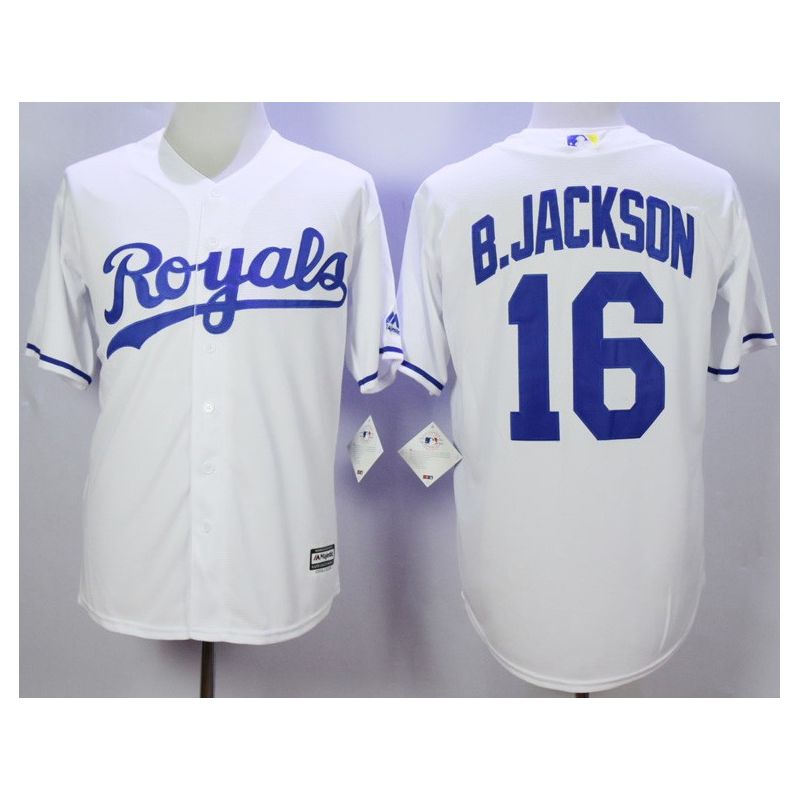 Cheap Bo Jackson Royals Jersey From China White #16 In Men Women Youth Size