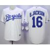 Cheap Bo Jackson Royals Jersey From China White #16 In Men Women Youth Size