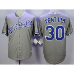 Cheap Yordano Ventura Royals Jersey From China Gray #30 In Men Women Youth Size