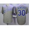 Cheap Yordano Ventura Royals Jersey From China Gray #30 In Men Women Youth Size