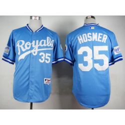 Cheap Eric Hosmer Royals Jersey From China Light Blue 1985 Turn Back The Clock #35 In Men Women Youth Size