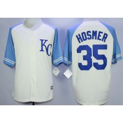 Cheap Eric Hosmer Royals Jersey From China White 2015 Vintage #35 In Men Women Youth Size