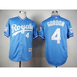 Cheap Alex Gordon Royals Jersey From China Light Blue 1985 Turn Back The Clock #4 In Men Women Youth Size