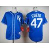 Cheap Johnny Cueto Royals Jersey From China Blue #47 In Men Women Youth Size