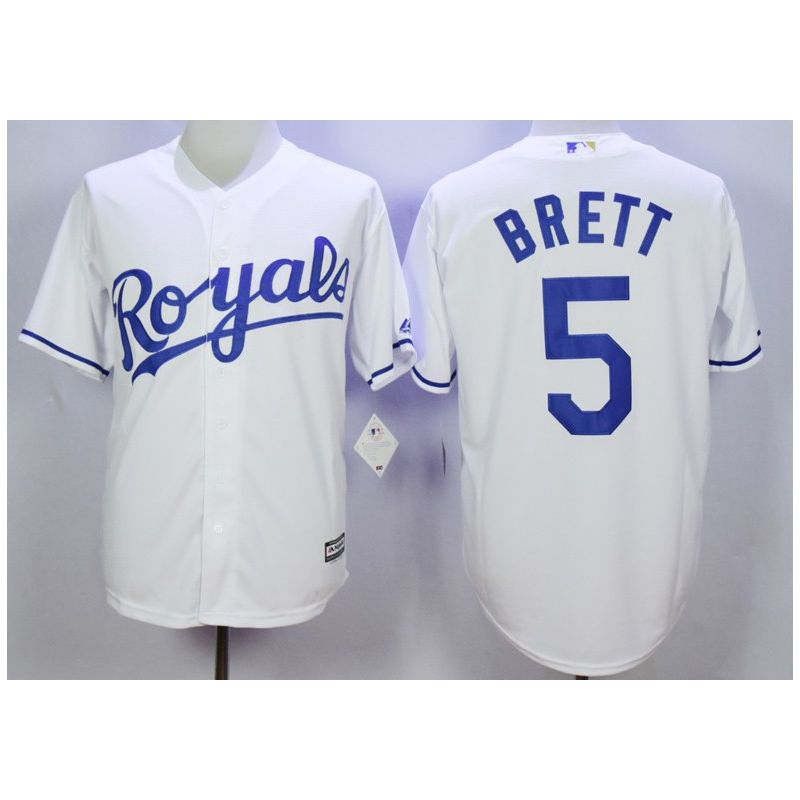 Cheap George Brett Royals Jersey From China White 2015 new #5 In Men Women Youth Size