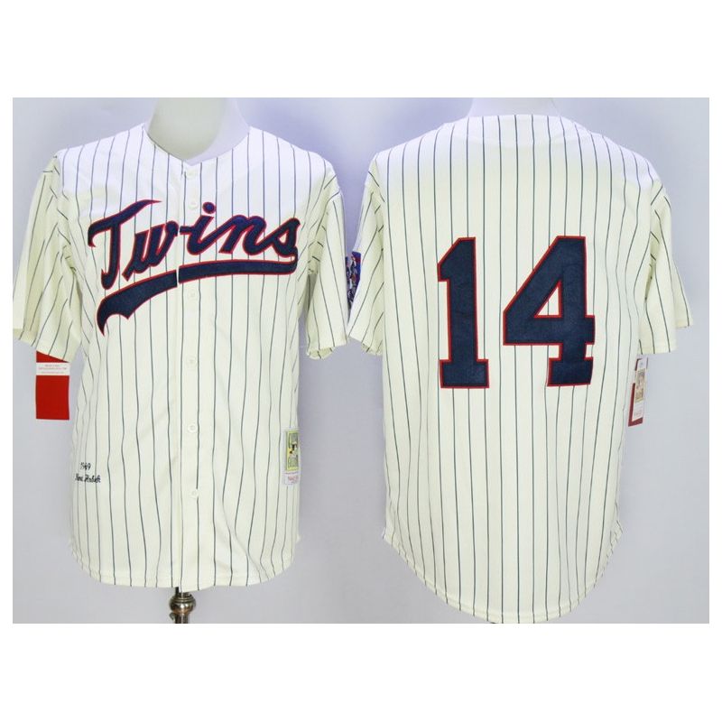 Cheap Kent Hrbek Twins Jersey From China Cream 1969 throwback #14 In Men Women Youth Size