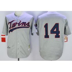 Cheap Kent Hrbek Twins Jersey From China HEMP Grey 1969 throwback #14 In Men Women Youth Size