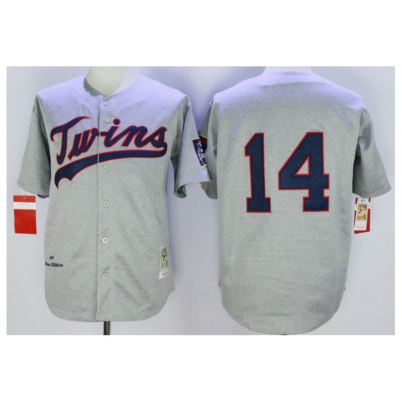 Cheap Kent Hrbek Twins Jersey From China HEMP Grey 1969 throwback #14 In Men Women Youth Size