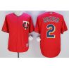 Cheap Brian Dozier Twins Jersey From China Red throwback #2 In Men Women Youth Size