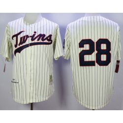 Cheap Bert Blyleven Twins Jersey From China Cream 1969 throwback #28 In Men Women Youth Size