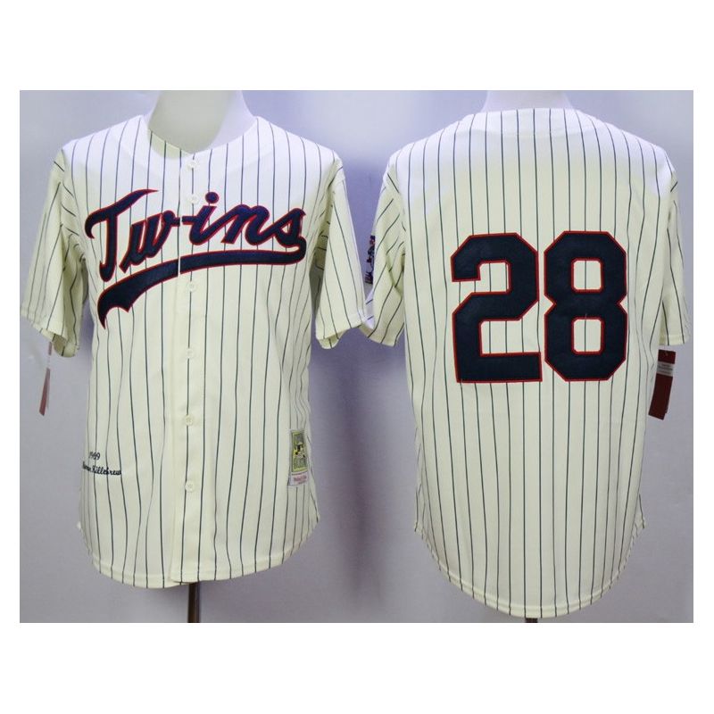 Cheap Bert Blyleven Twins Jersey From China Cream 1969 throwback #28 In Men Women Youth Size