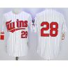 Cheap Bert Blyleven Twins Jersey From China Grey 1991 throwback #28 In Men Women Youth Size