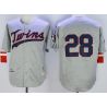 Cheap Bert Blyleven Twins Jersey From China HEMP Grey 1969 throwback #28 In Men Women Youth Size