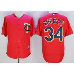 Cheap Kirby Puckett Twins Jersey From China Red throwback #34 In Men Women Youth Size