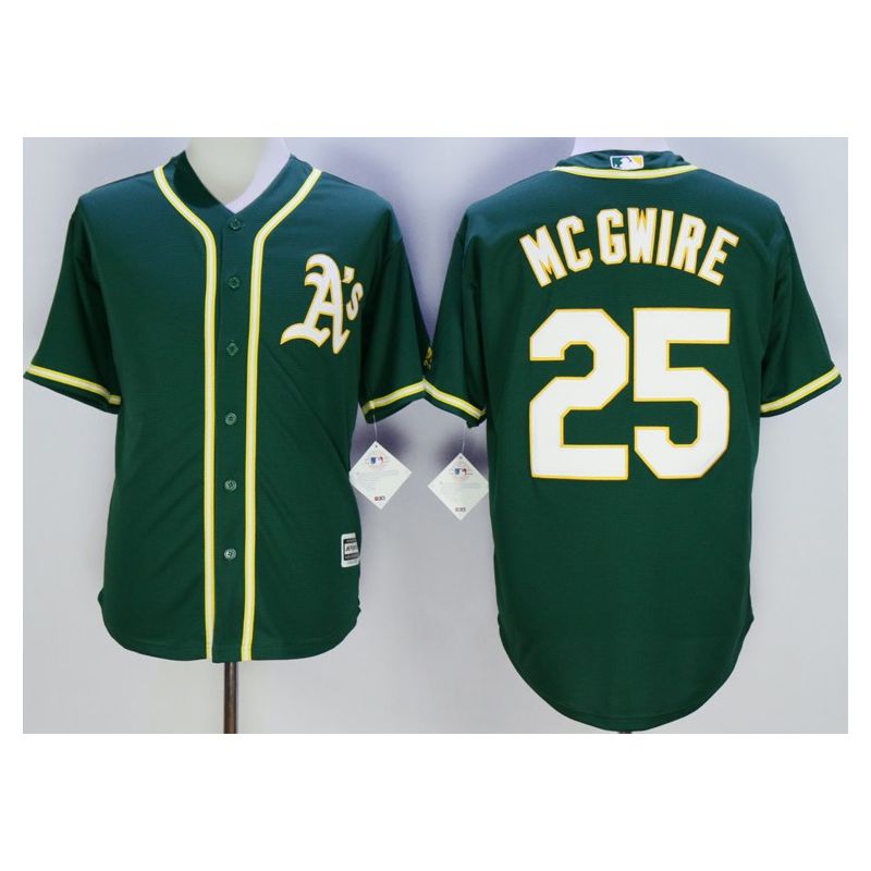 Cheap Mark McGwire Athletics Jersey From China Green #25 In Men Women Youth Size