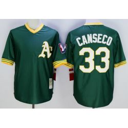 Cheap Jose Canseco Athletics Jersey From China Green throwback #33 In Men Women Youth Size