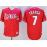 Cheap Maikel Franco Phillies Jersey From China Red #7 In Men Women Youth Size