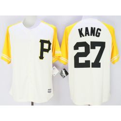 Cheap Jung-ho Kang Pirates Jersey From China White 2016 #27 In Men Women Youth Size