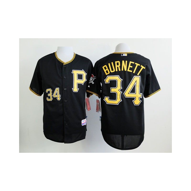 Cheap AJ Burnett Pirates Jersey From China Black #34 In Men Women Youth Size Cheap AJ Burnett Pirates Jersey From China Black #34 In Men Women Youth Size