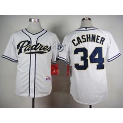 Cheap Andrew Cashner Padres Jersey From China White #34 In Men Women Youth Size