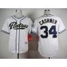 Cheap Andrew Cashner Padres Jersey From China White #34 In Men Women Youth Size