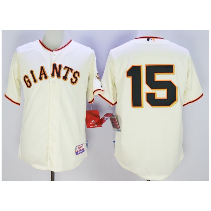 Cheap Bruce Bochy Giants Jersey From China Cream #15 In Men Women Youth Size