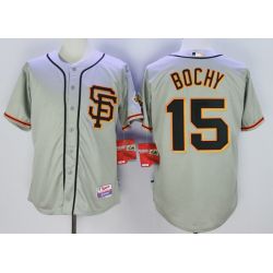 Cheap Bruce Bochy Giants Jersey From China Gray #15 In Men Women Youth Size