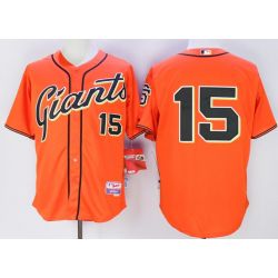 Cheap Bruce Bochy Giants Jersey From China Orange #15 In Men Women Youth Size