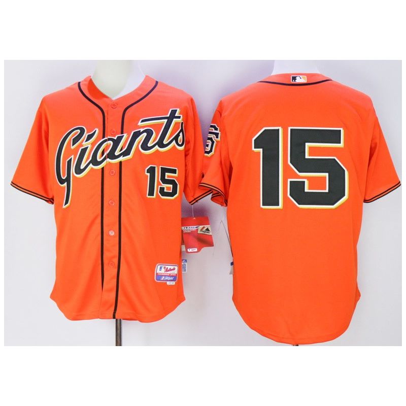 Cheap Bruce Bochy Giants Jersey From China Orange #15 In Men Women Youth Size