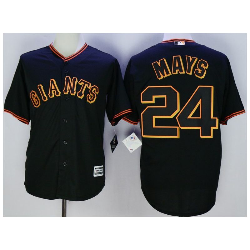 Cheap Willie Mays Giants Jersey From China Black #24 In Men Women Youth Size