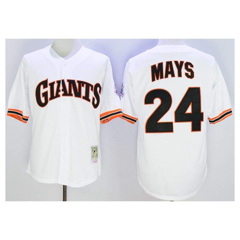 Cheap Willie Mays Giants Jersey From China White 1989 throwback #24 In Men Women Youth Size