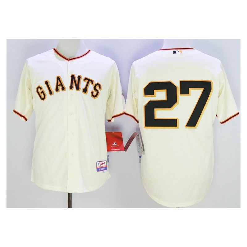 Cheap Juan Marichal Giants Jersey From China Cream #27 In Men Women Youth Size