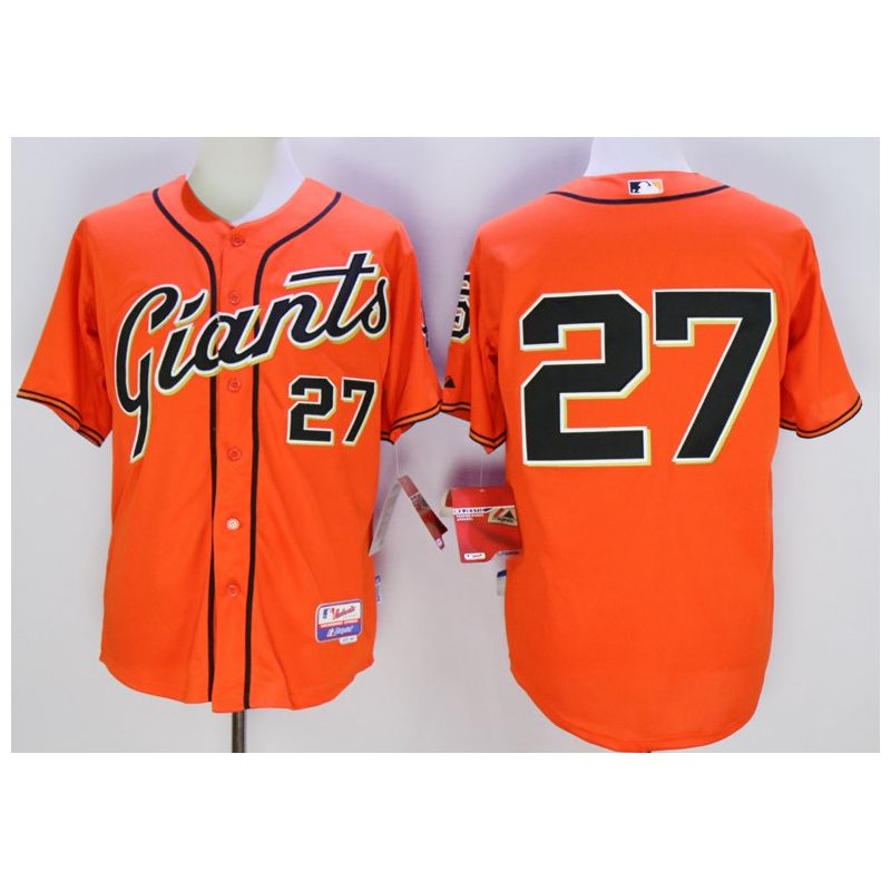 Cheap Juan Marichal Giants Jersey From China Orange #27 In Men Women Youth Size