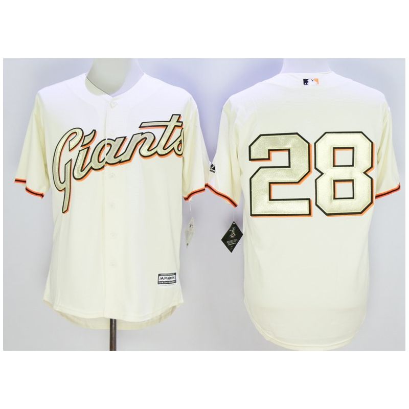 Cheap Buster Posey Giants Jersey From China Cream 2014 Champion #28 In Men Women Youth Size