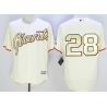 Cheap Buster Posey Giants Jersey From China Cream 2014 Champion #28 In Men Women Youth Size