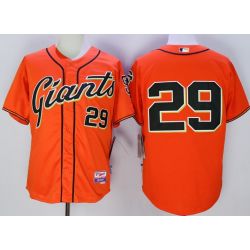 Cheap Hector Sanchez Giants Jersey From China Orange #29 In Men Women Youth Size