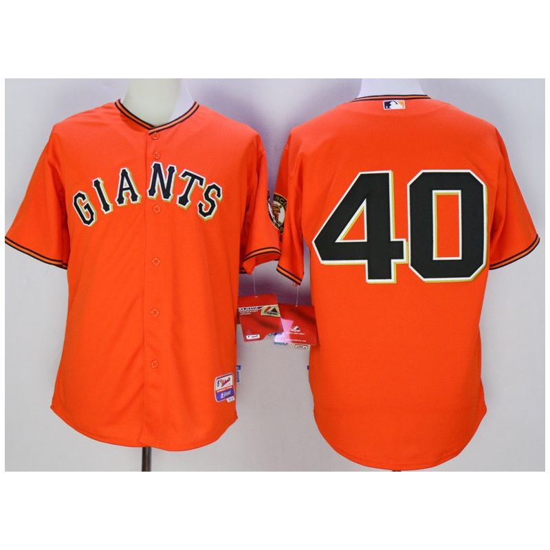 Cheap Madison Bumgarner Giants Jersey From China Orange #40 In Men Women Youth Size