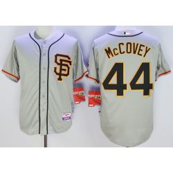 Cheap Willie McCovey Giants Jersey From China Gray SF #44 In Men Women Youth Size