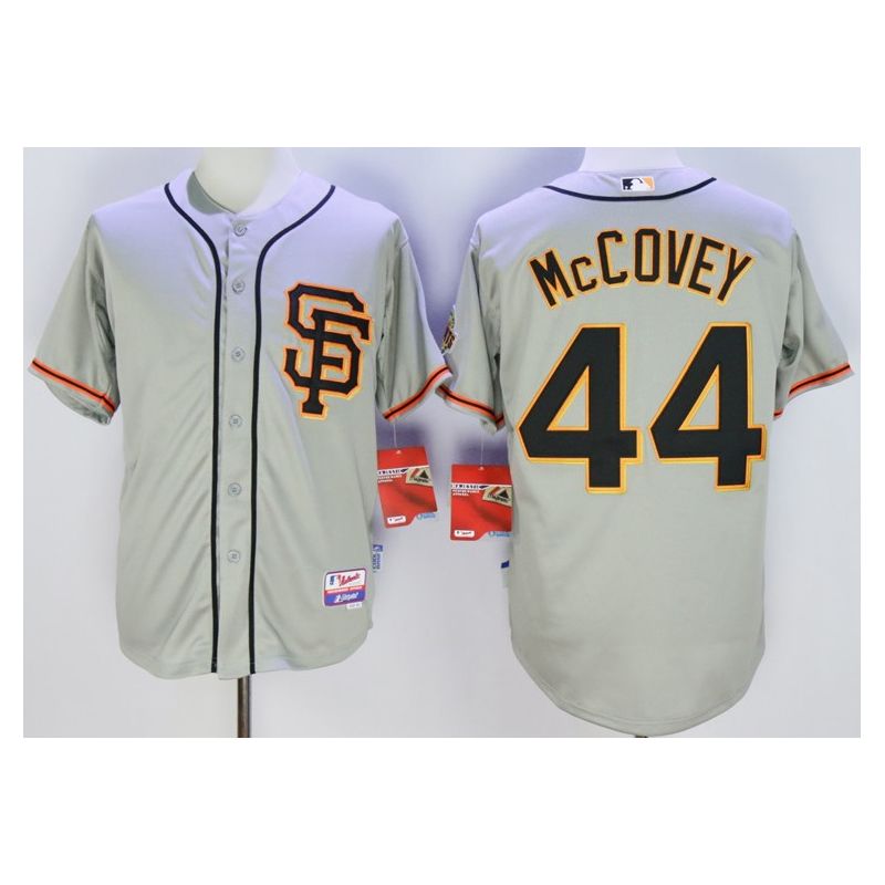 Cheap Willie McCovey Giants Jersey From China Gray SF #44 In Men Women Youth Size