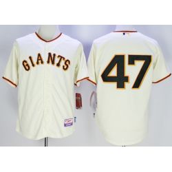 Cheap Johnny Cueto Giants Jersey From China Cream #47 In Men Women Youth Size