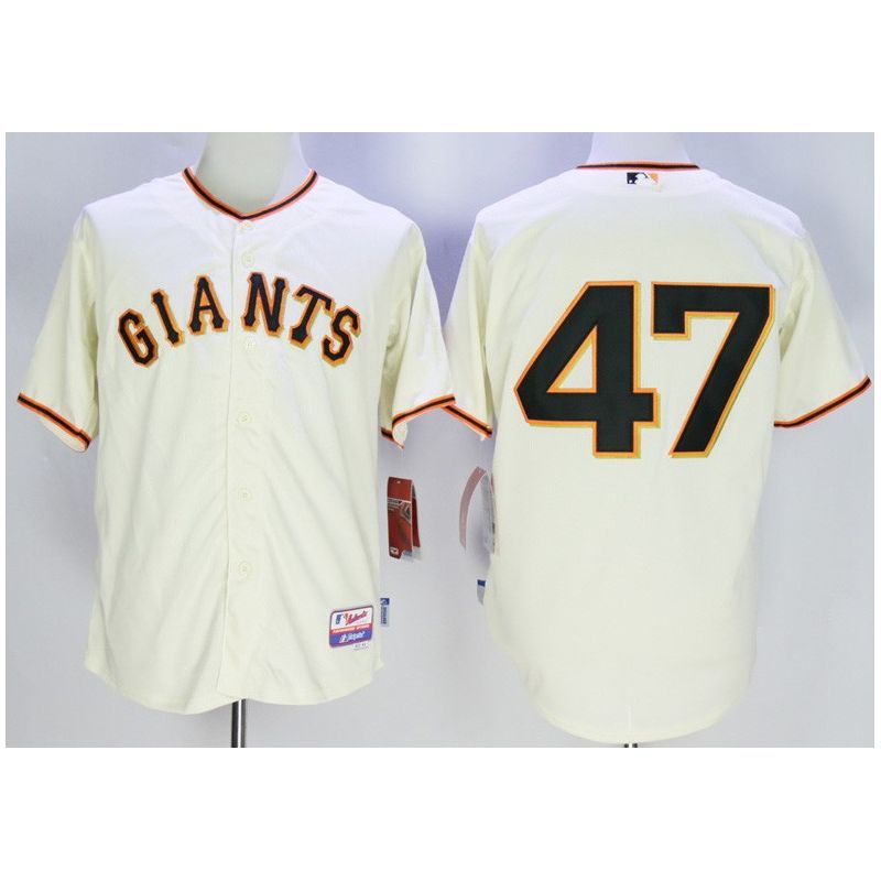 Cheap Johnny Cueto Giants Jersey From China Cream #47 In Men Women Youth Size