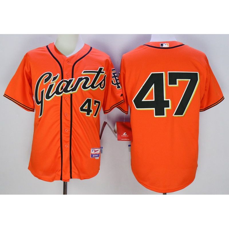 Cheap Johnny Cueto Giants Jersey From China Orange #47 In Men Women Youth Size