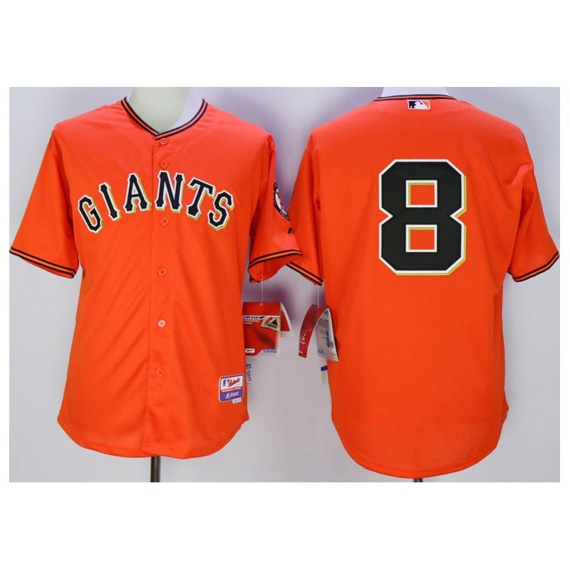 Cheap Hunter Pence Giants Jersey From China Orange #8 In Men Women Youth Size