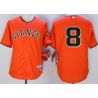 Cheap Hunter Pence Giants Jersey From China Orange #8 In Men Women Youth Size