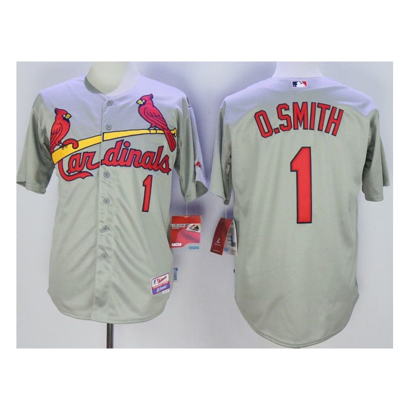 Cheap Ozzie Smith Cardinals Jersey From China Grey #1 In Men Women Youth Size Cheap Ozzie Smith Cardinals Jersey From China Grey #1 In Men Women Youth Size
