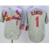 Cheap Ozzie Smith Cardinals Jersey From China Grey #1 In Men Women Youth Size